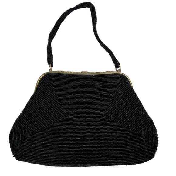 Safco Vintage Beaded Evening Bag with Goldtone Clasp - Picture 5 of 12